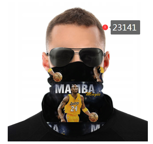 NBA 2021 Los Angeles Lakers #24 kobe bryant 23141 Dust mask with filter->nba dust mask->Sports Accessory